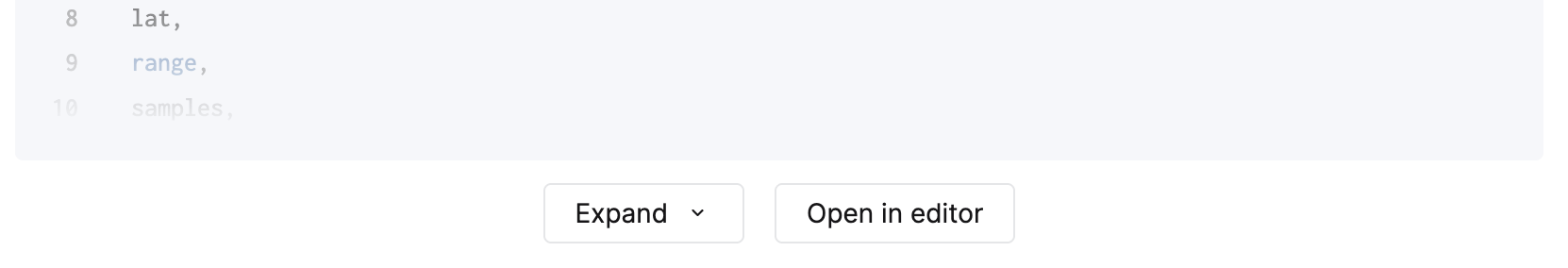 Открытие сге�нерированного запроса в редакторе